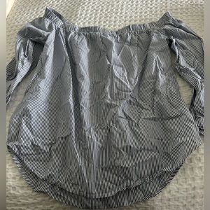 Abercrombie Striped Off-The Shoulder Top